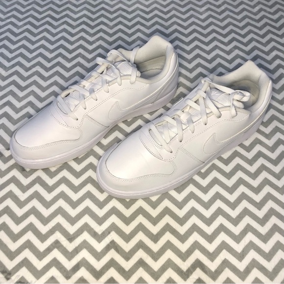 Excellent Condition Men’s Ebernon Low Triple White Basketball Shoes, Size 14 - Picture 2 of 6